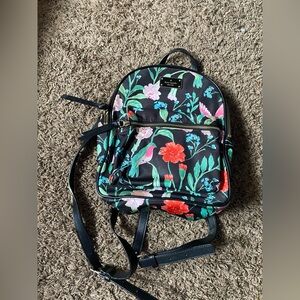 Floral Kate Spade Black Backpack